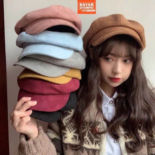 🔥CARDI HAT Topi Tebal Dengan Gaya Korea Kekinian