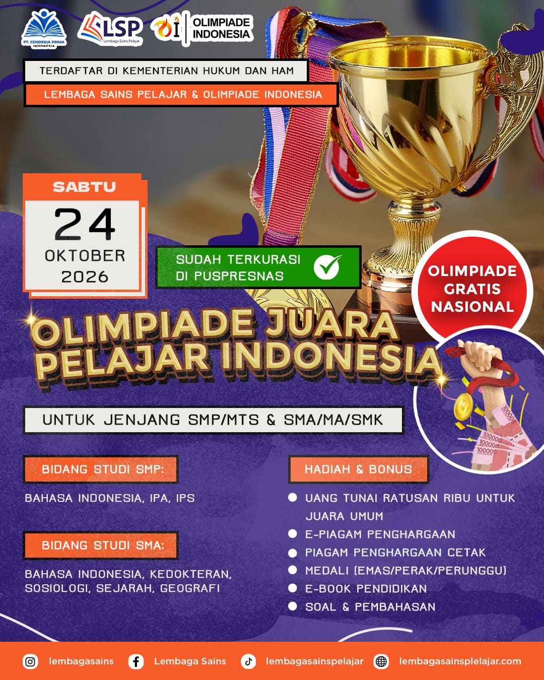 OLIMPIADE JUARA PELAJAR INDONESIA (LSP) logo