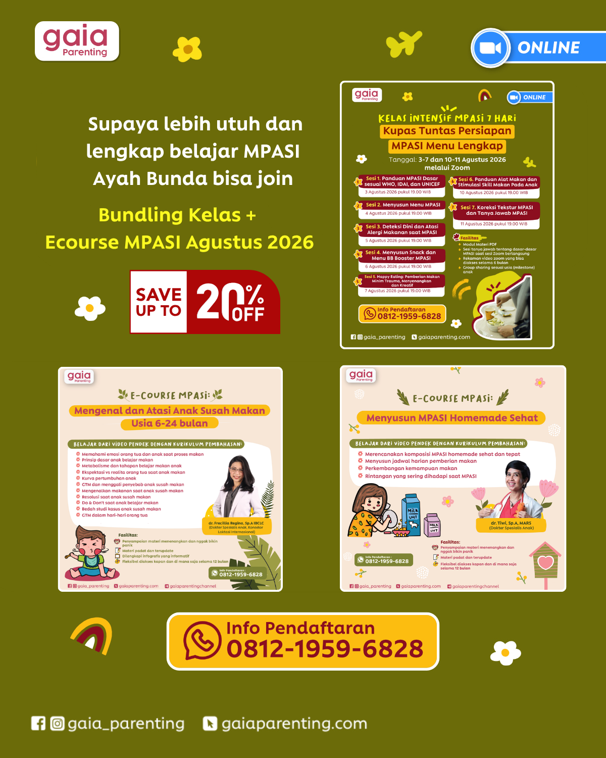 Kelas Intensif MPASI 7 Hari: Kupas Tuntas Persiapan & Fundamental MPASI Menu Lengkap