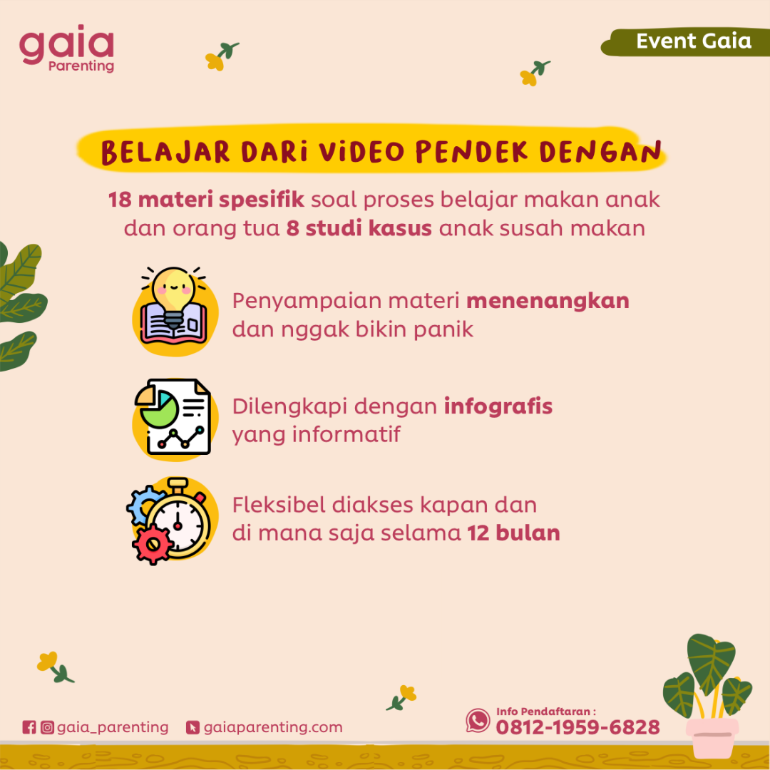 Course MPASI Tepat, Gizi Optimal Cegah dan Atasi Anak Susah Makan