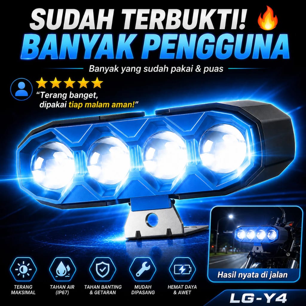 Lampu Tembak 4 Mata