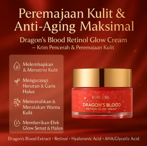 Dragons Blood Retinol Glow Cream Bpom logo