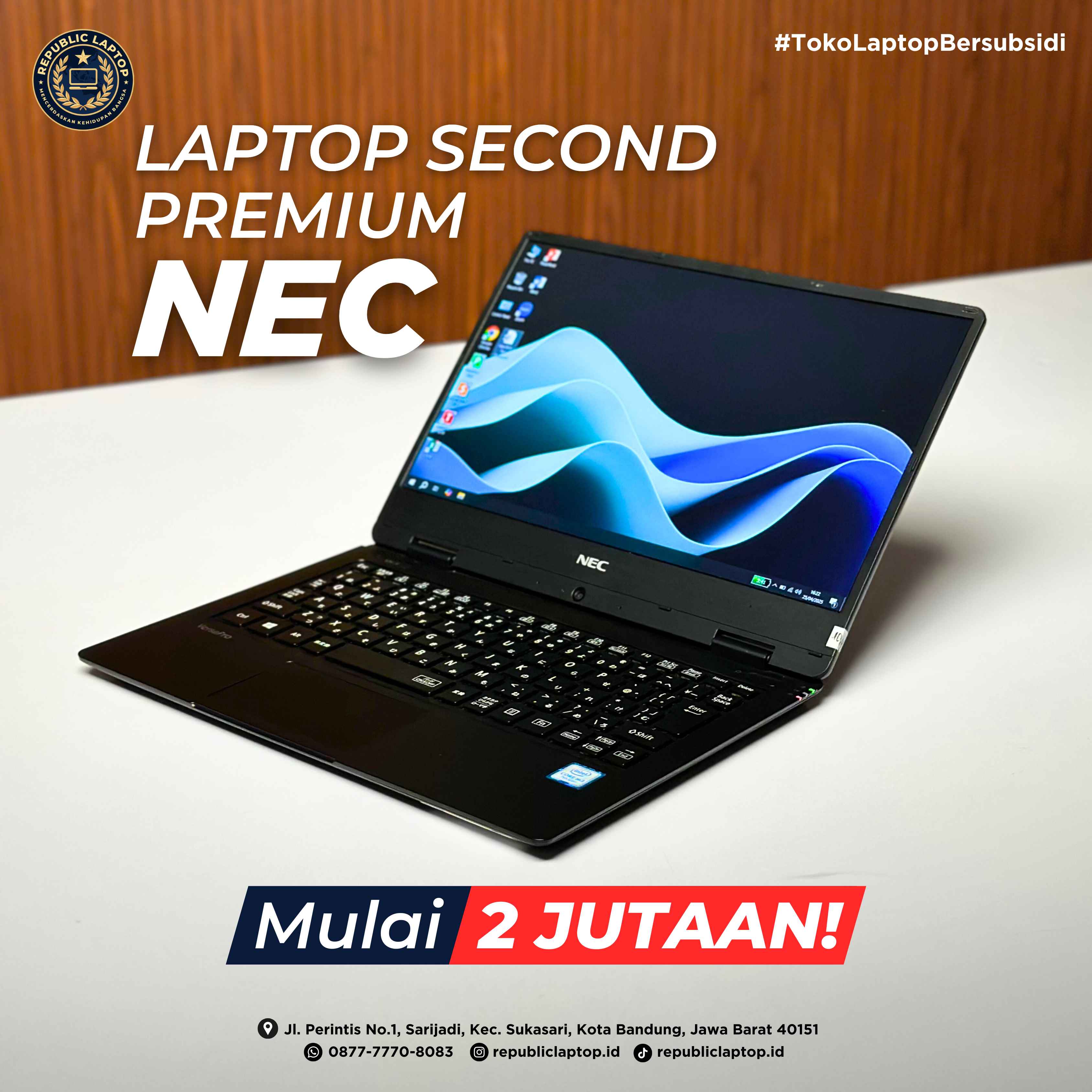 Laptop Second Premium NEC logo
