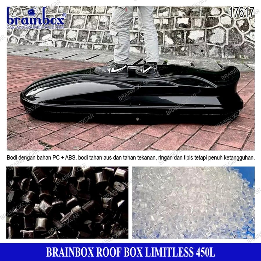Autocarepro Roof Box Limitless 450L Kotak Bagasi Atas Atap Mobil