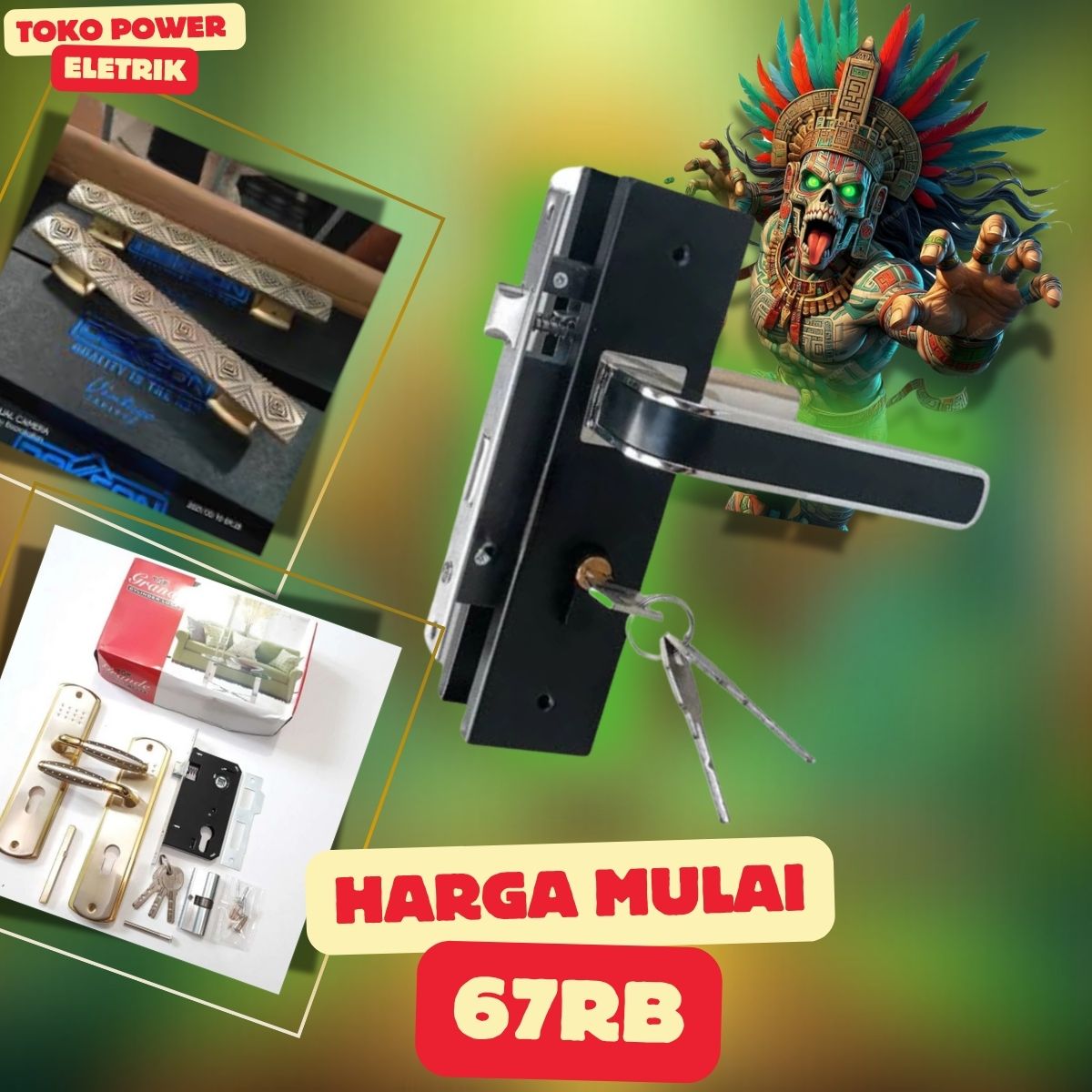 MERK SLOT HANDLE PINTU DAN JENDELA SLIDE