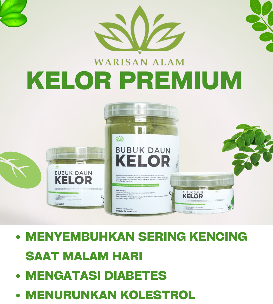 Promo Daun Kelor Bubuk Warisan Alam GA logo