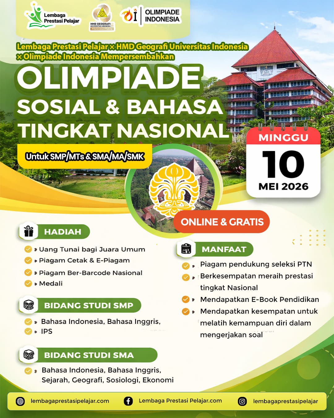 OLIMPIADE SOSIAL & BAHASA TINGKAT NASIONAL [LPP] logo