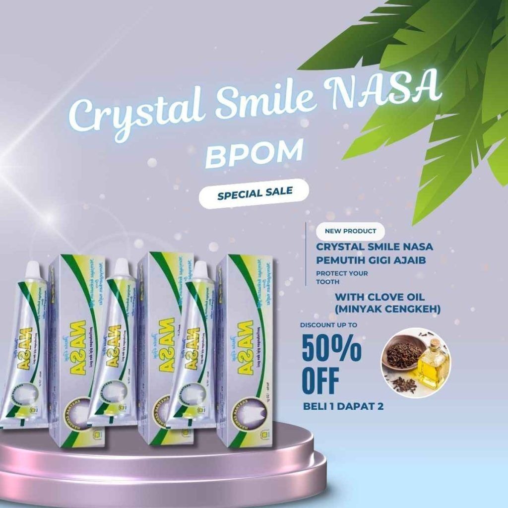 Crystal Smile Nasa BPOM WD62 logo