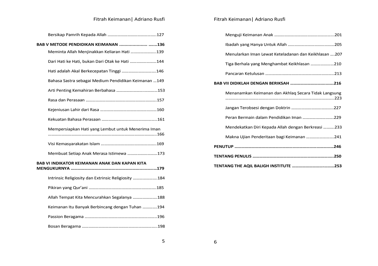 Buku "Merawat dan Menumbuhkan Fitrah Keimanan"