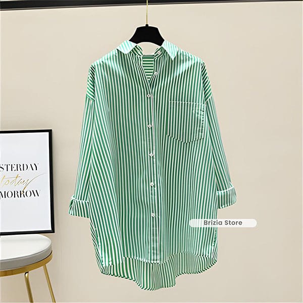 Kemeja Stripe Wanita GA05