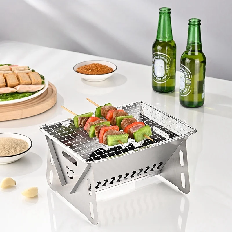 Grode - Outdoor Folding Barbecue Stove Stainless Steel CG2
