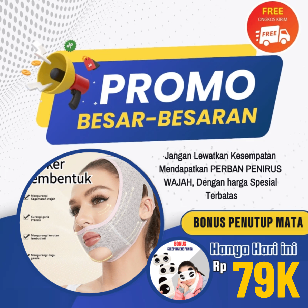 Perban Pembentuk Wajah Berkualitas Bonus Sleping EYE Panda | YT-MS logo