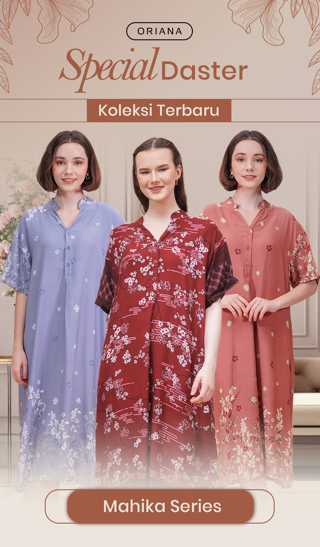 # FADS - Homewear Maxi-dress Mahika Terry Kaizy  (106-1 pcs)  API logo