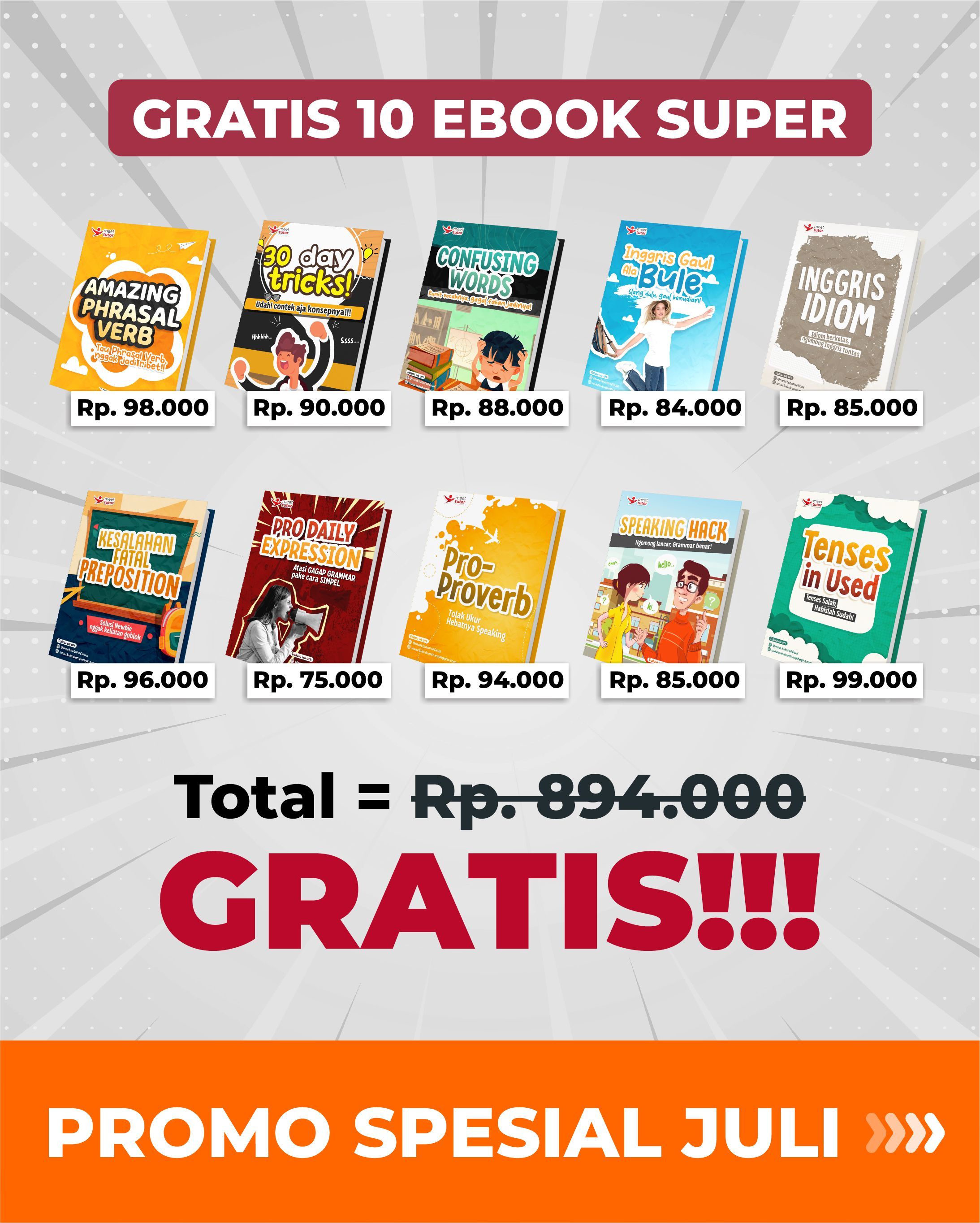 ENGLISH HACK - MOUNTHLY PROMO