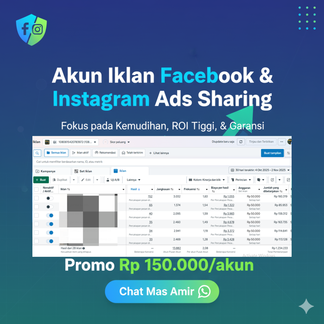 Akun Iklan Facebook & Instagram Ads Sharing logo