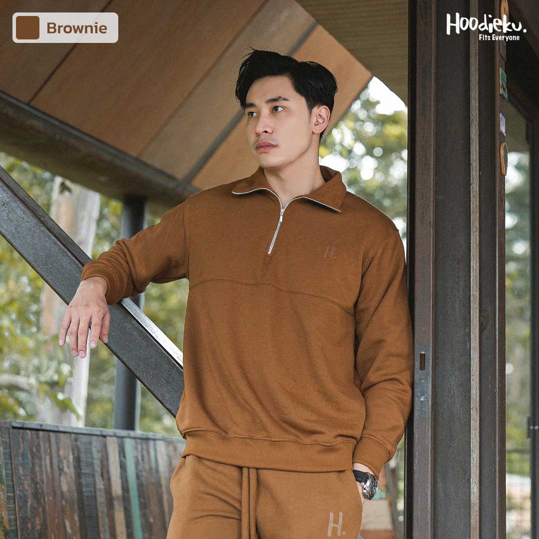 Halfzip Crewneck Premium Fleece Unisex - Hoodieku