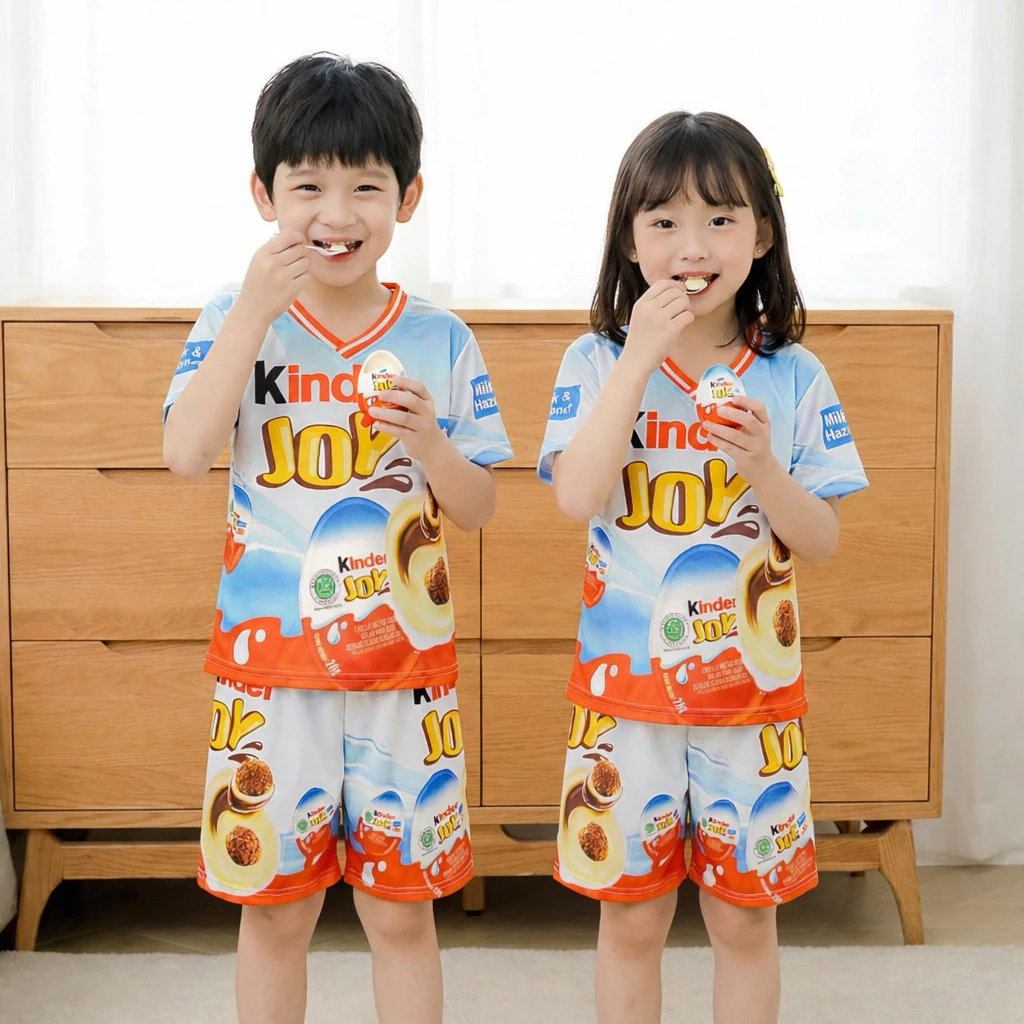 Baju Stelan Anak Lucu Laki-Laki dan Prempuan - LD