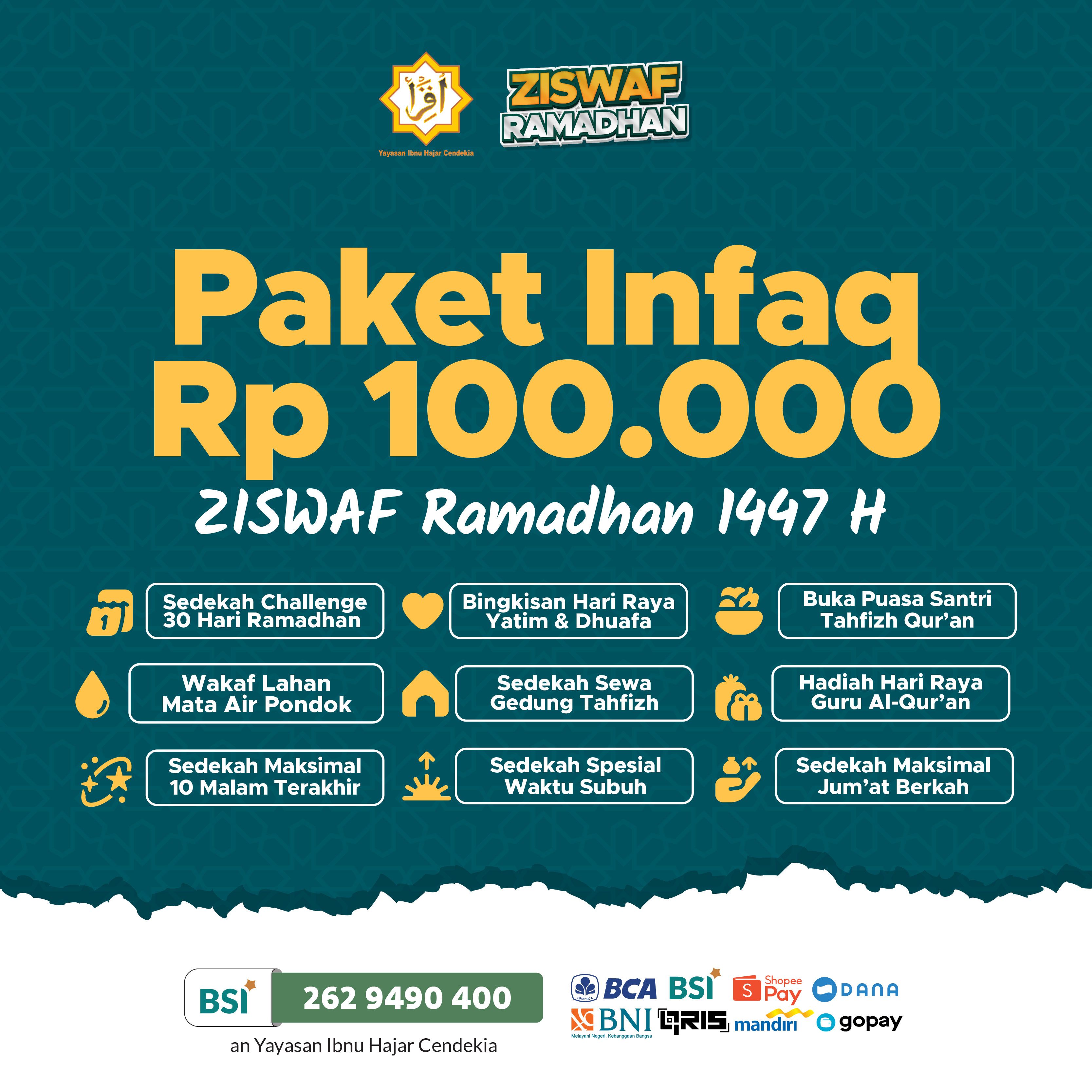 ZISWAF Ramadhan Sedekah Rp 100.000 logo
