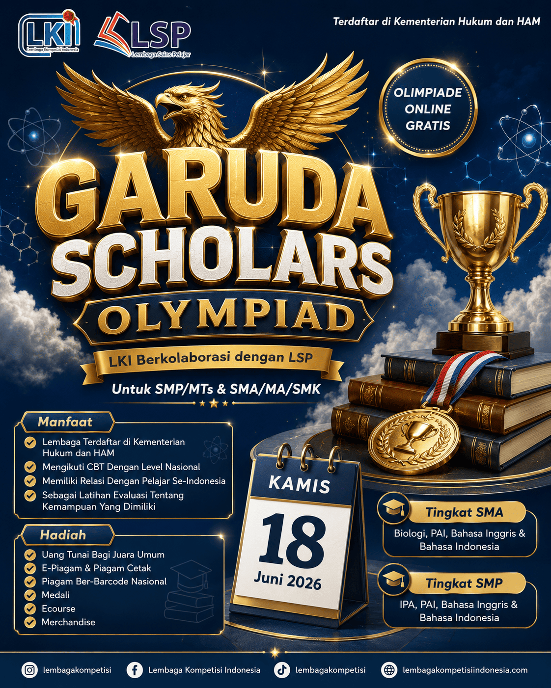 GARUDA SCHOLARS OLYMPIAD - LKI  X LSP 2026 logo