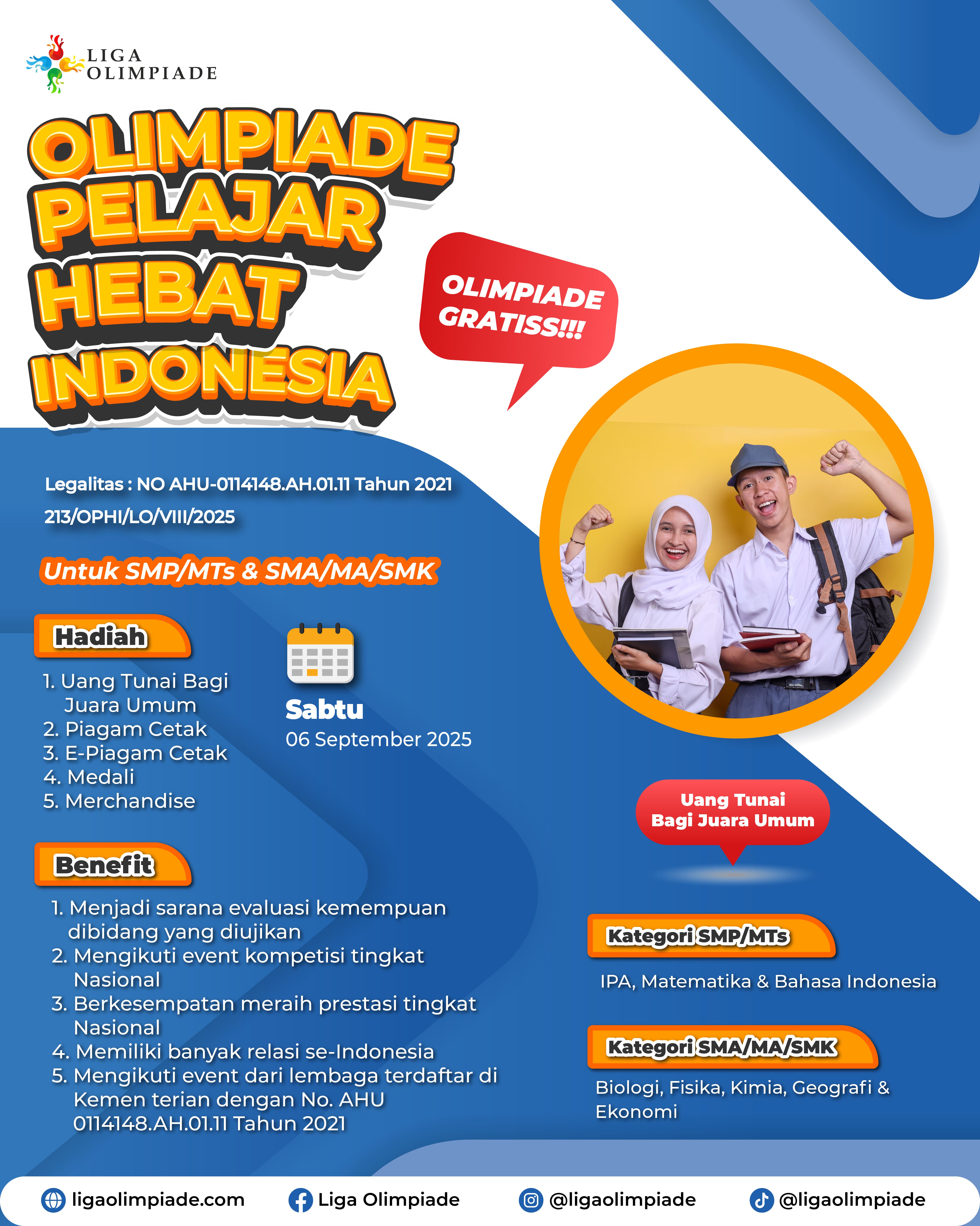 OLIMPIADE PELAJAR HEBAT INONESIA logo