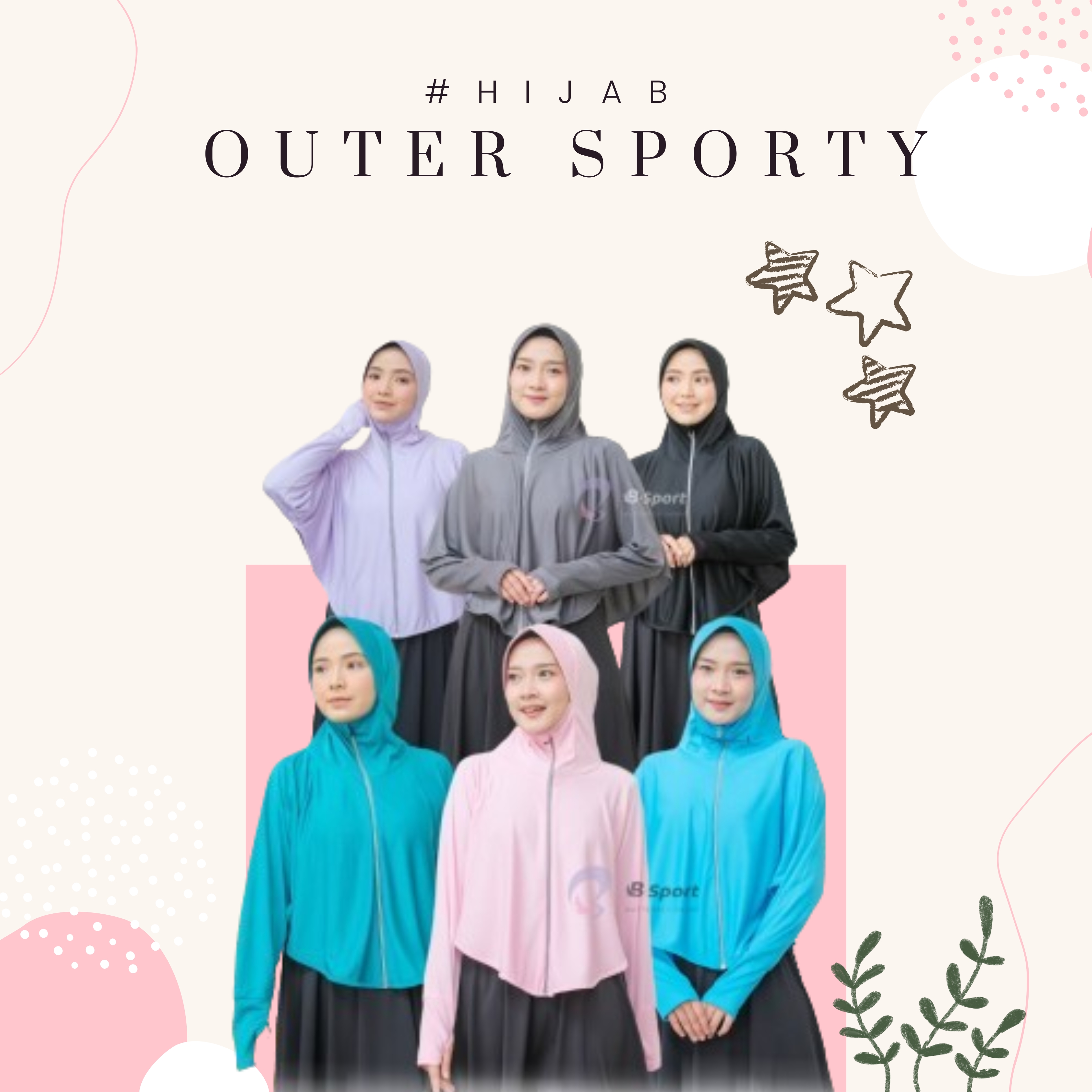 HIJAB OUTER SPORTY logo