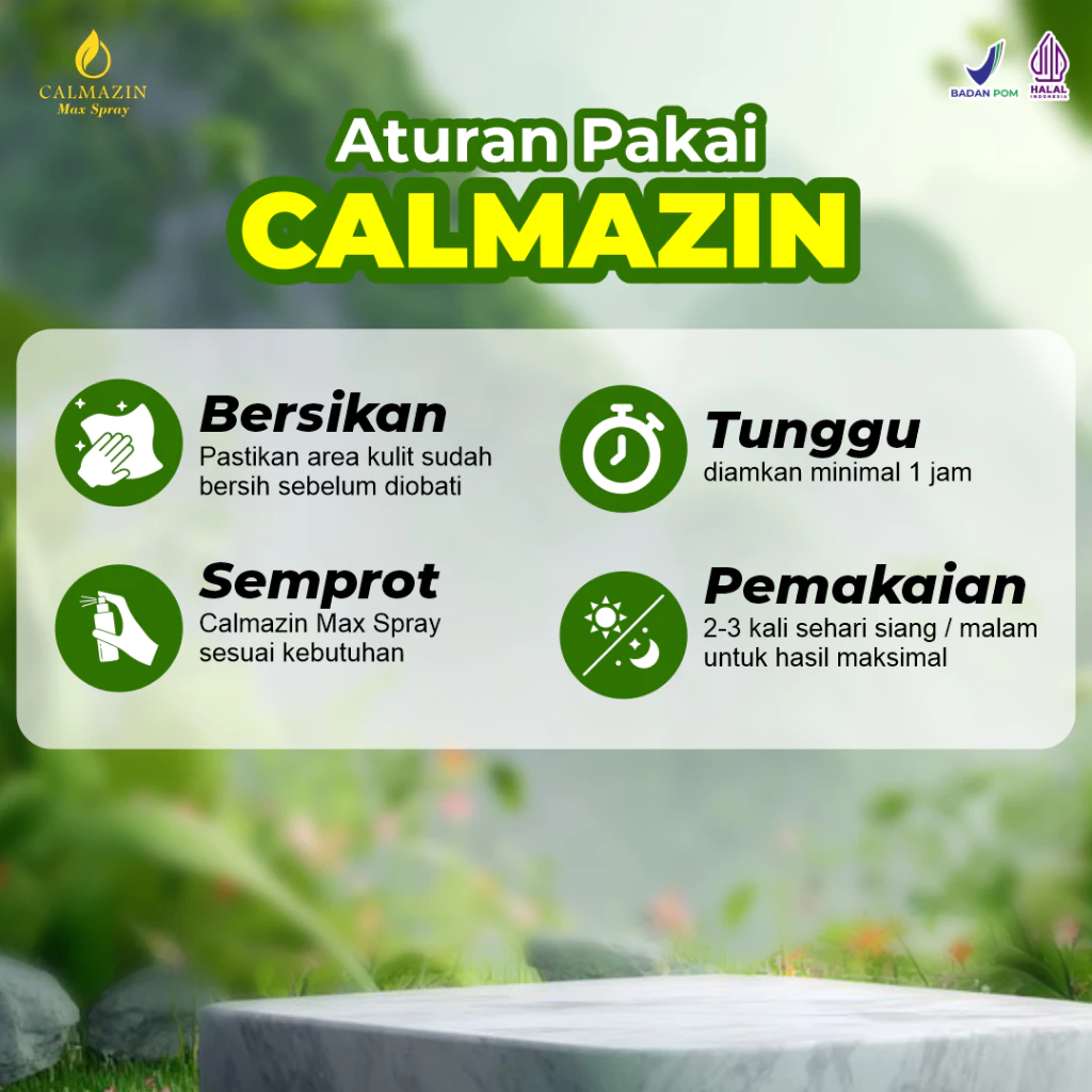 Calmazin Spray Herbal Obat Gatal