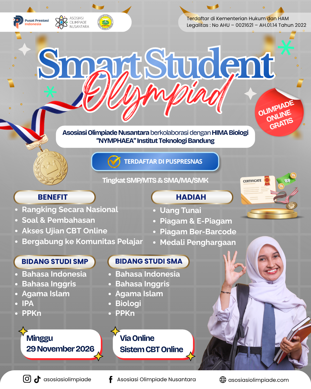 SMART STUDENT OLYMPIAD - AON X HIMABIO ITB (29 NOVEMBER 2026) logo
