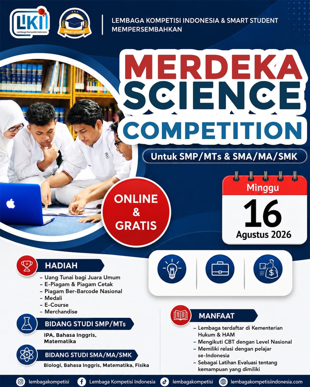MERDEKA SCIENCE COMPETITION  - LKI X SS 2026 logo