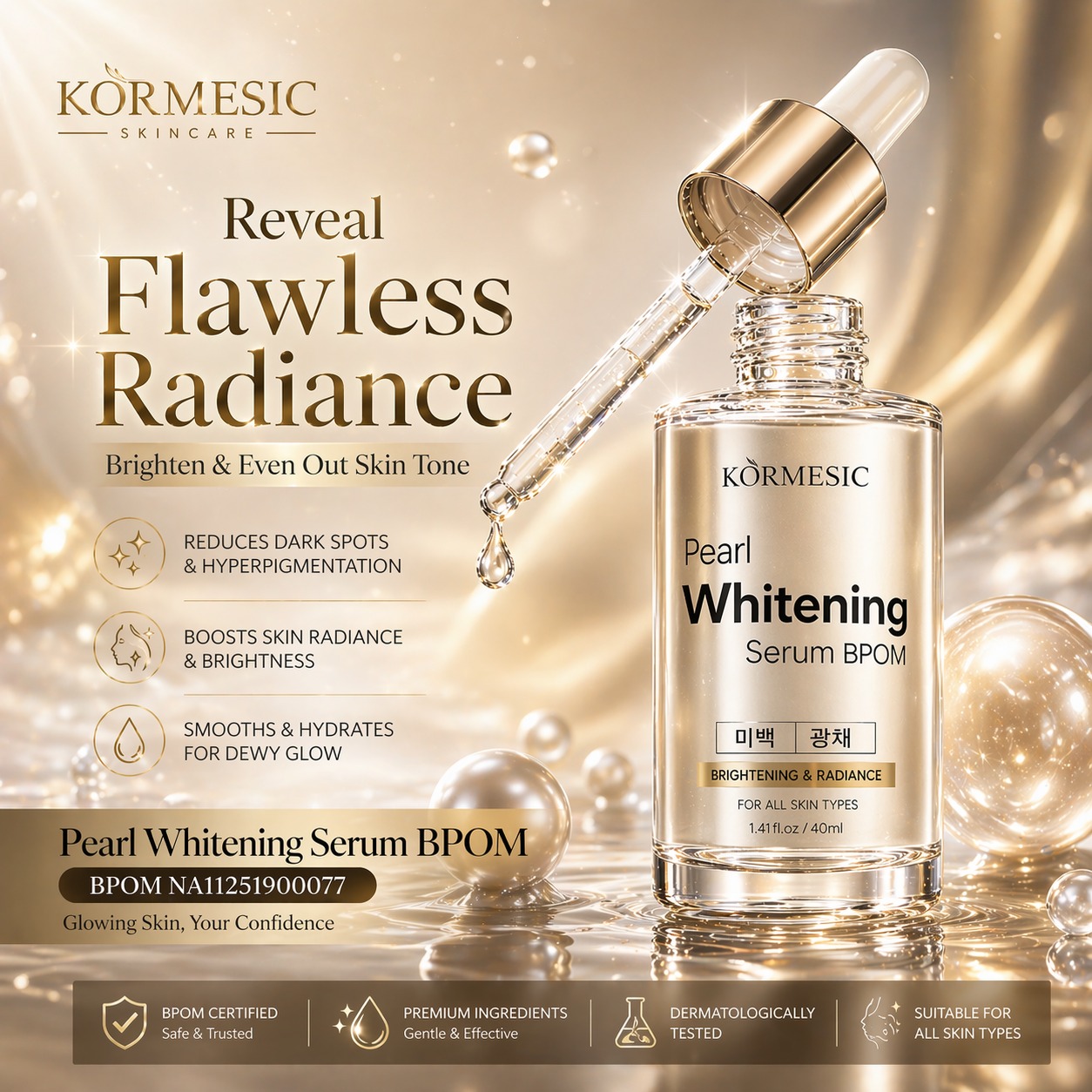 Pearl Whitening Serum BPOM HR77-151