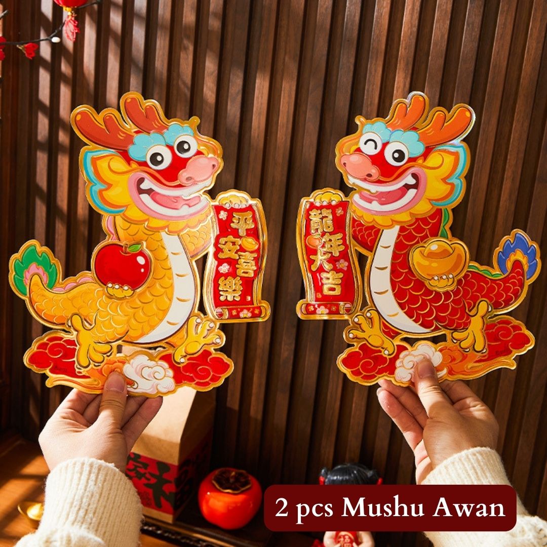 Sticker Fuk Tahun Naga Gantungan Sincia Terbaru 2024 ⚡