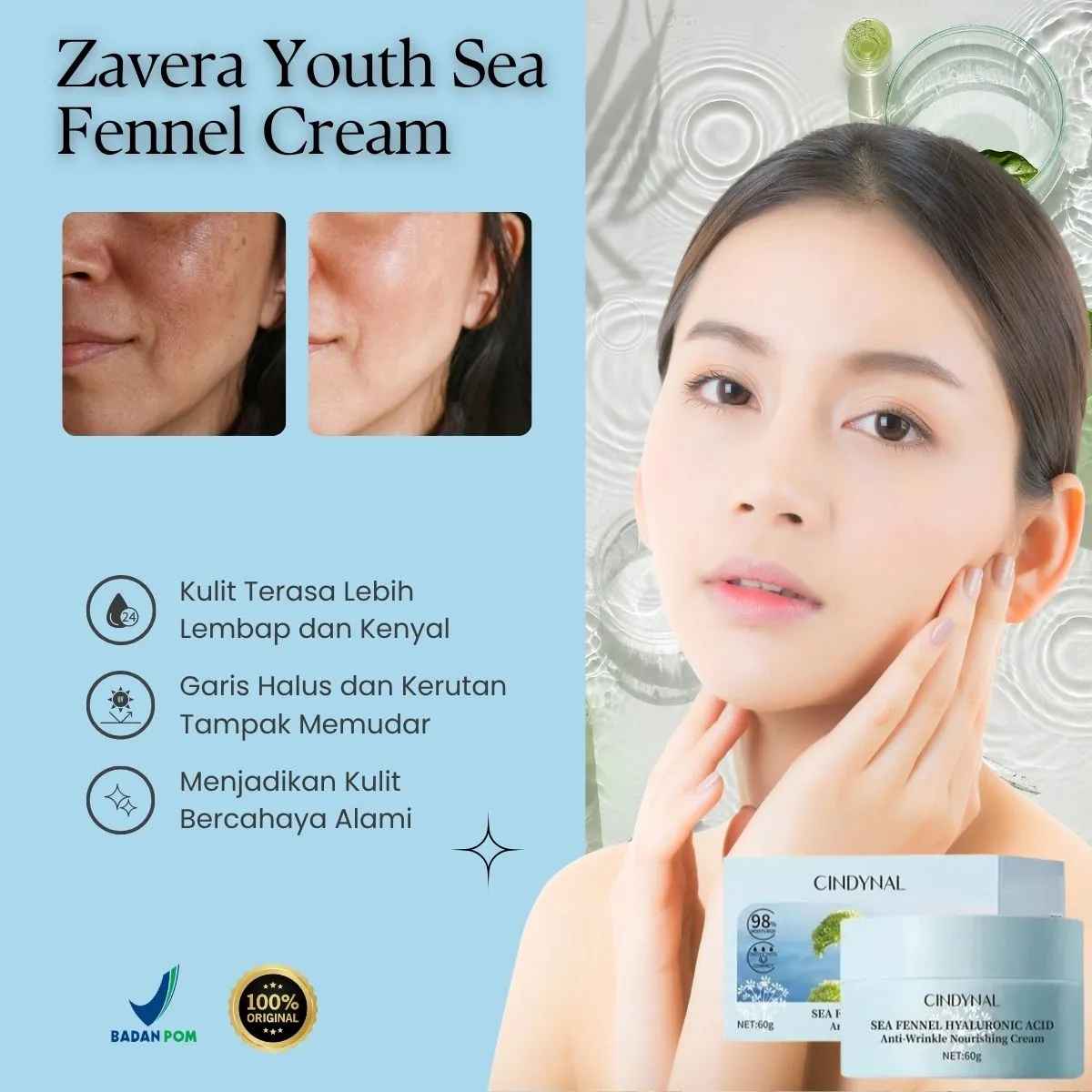 Zevera Youth Sea Fennel Cream BPOM TY77-9 logo