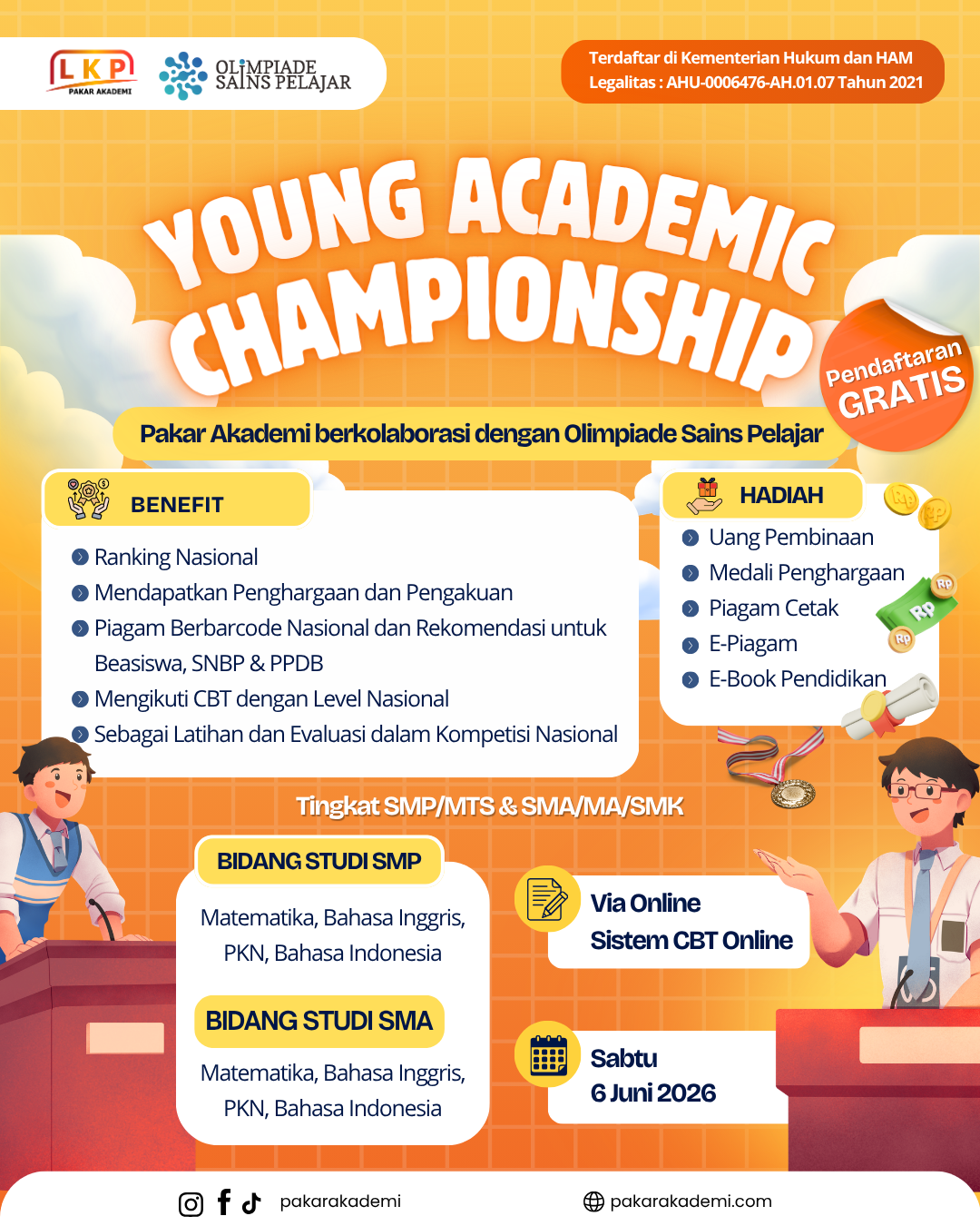 YOUNG ACADEMIC CHAMPIONSHIP 6 JUNI 2026 - LKP X OSP logo