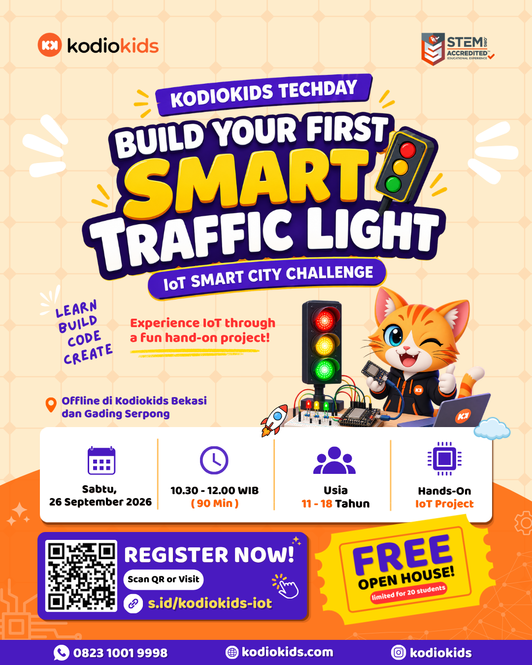 Kodiokids Techday: Build Your Smart Traffic Light logo