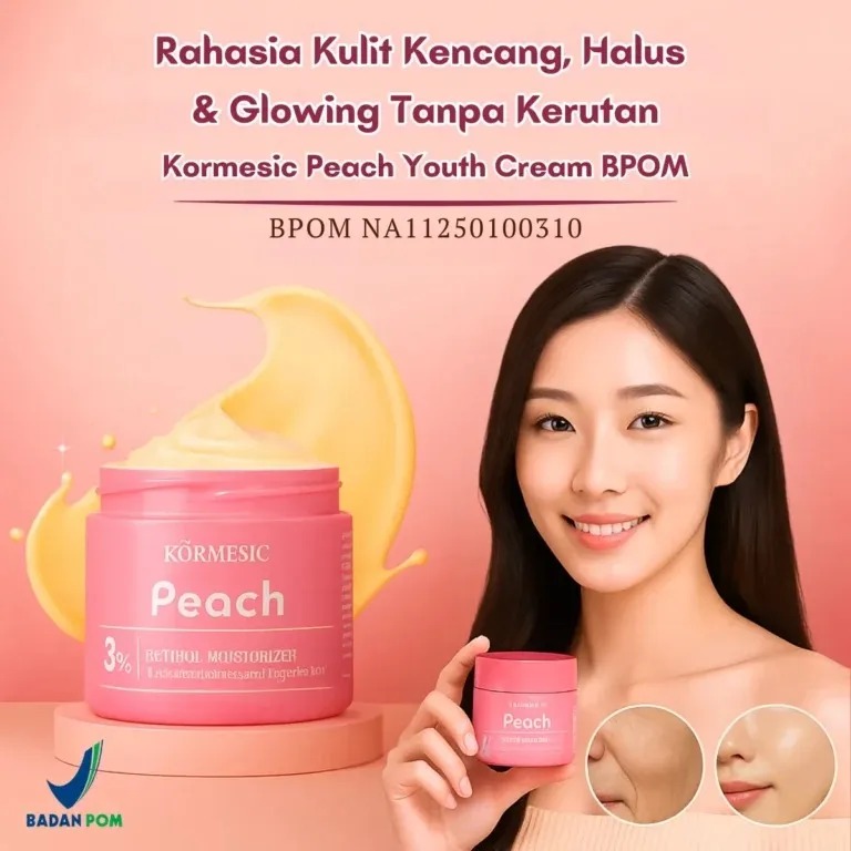 Kormesic Peach Youth Cream BPOM DD 682 logo