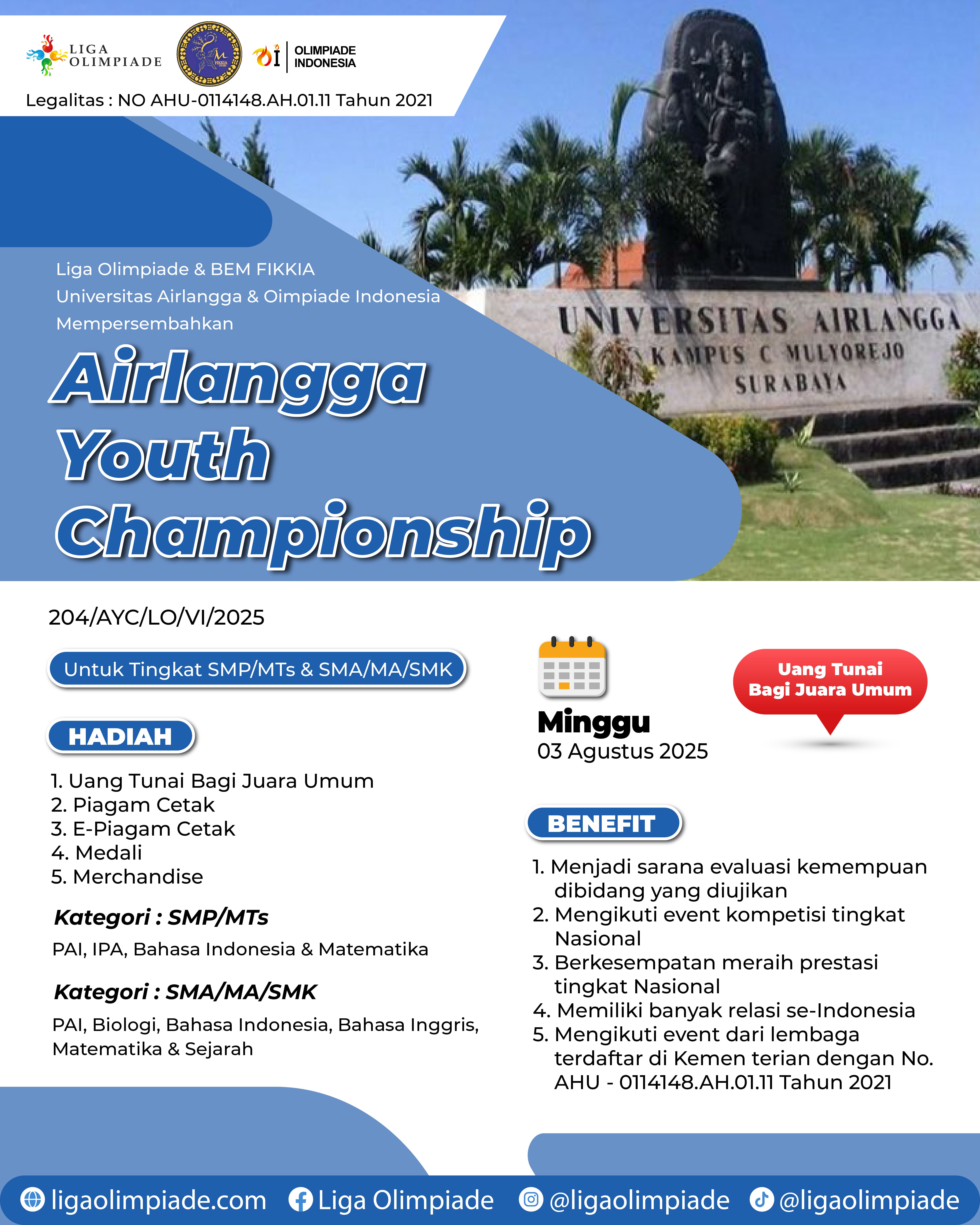 AIRLANGGA YOUTH CHAMPIONSHIP 2025 logo