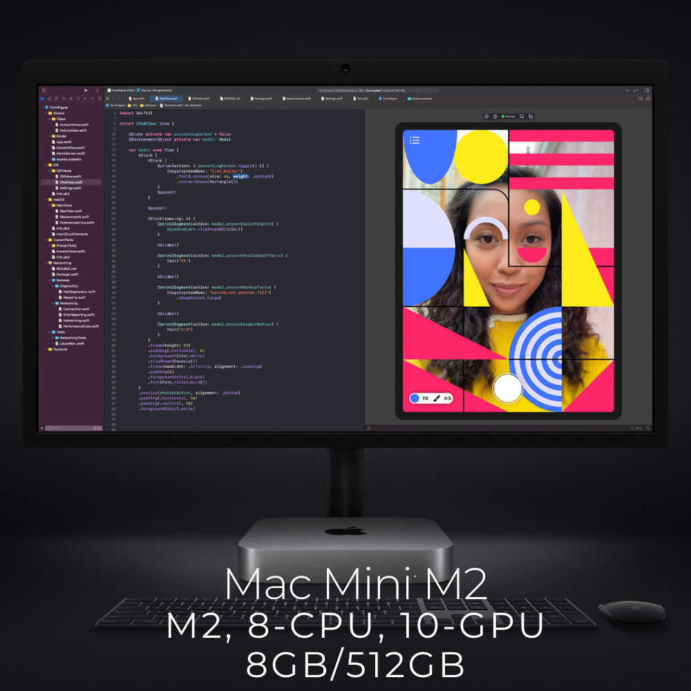 Mac Mini 2023 - Apple M2 Chip with 8-Core CPU and 10-Core GPU 8GB Memory 512GB Storage logo