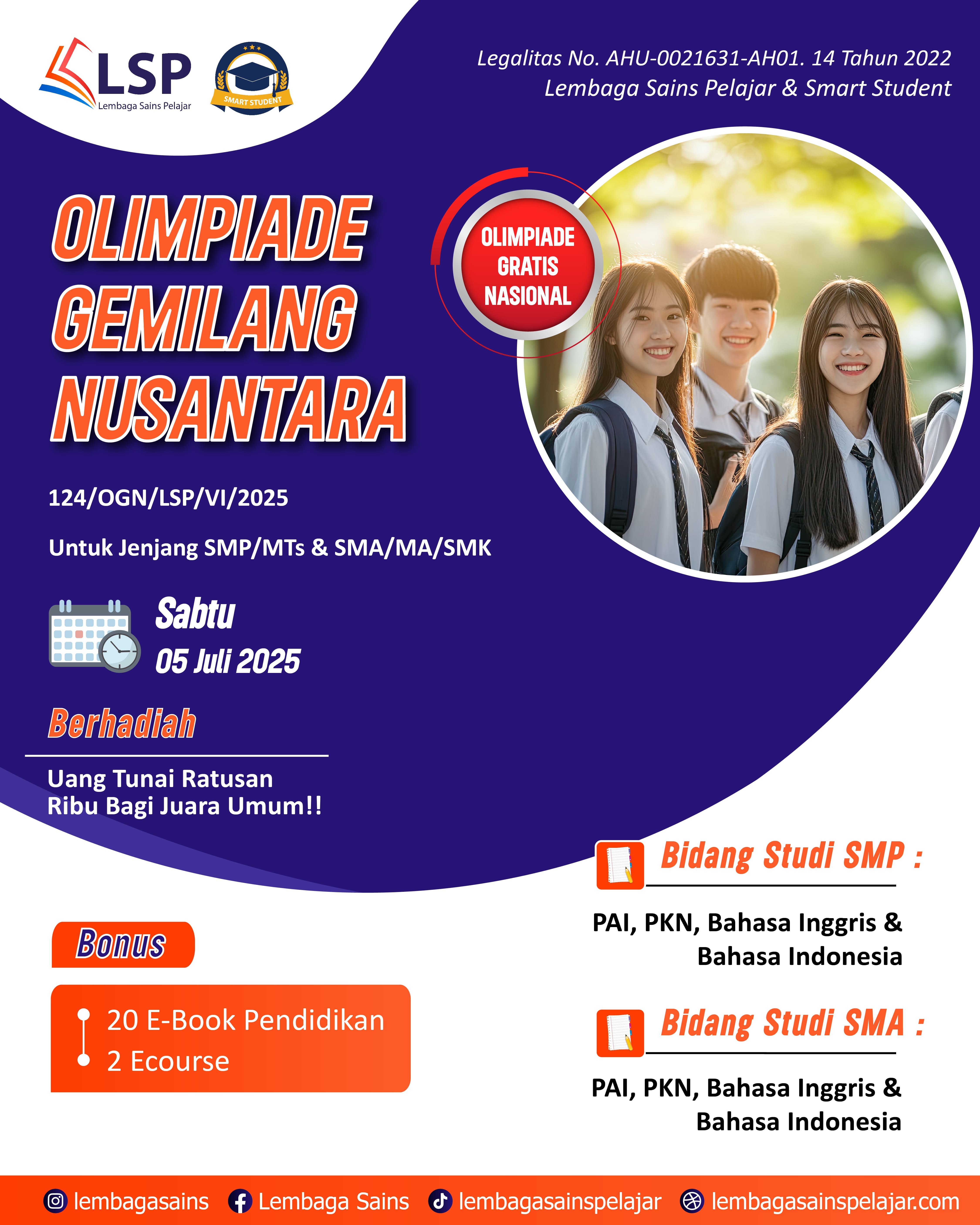 OLIMPIADE GEMILANG NUSANTARA (LSP X SS) logo