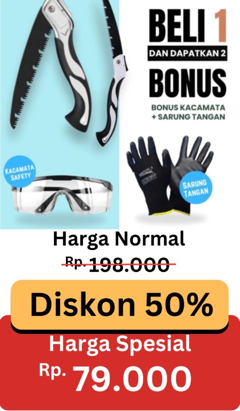 Gergaji Lipat Vaken Beli 1 Dapat 2 Bonus GA BESTPRODUK logo