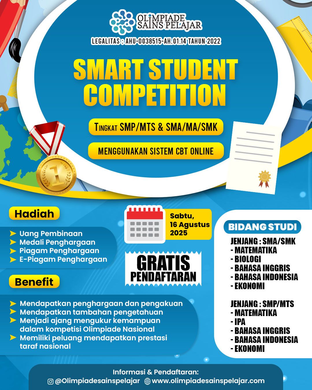 SMART STUDENT COMPETITION -  16 AGUSTUS 2025 OSP logo