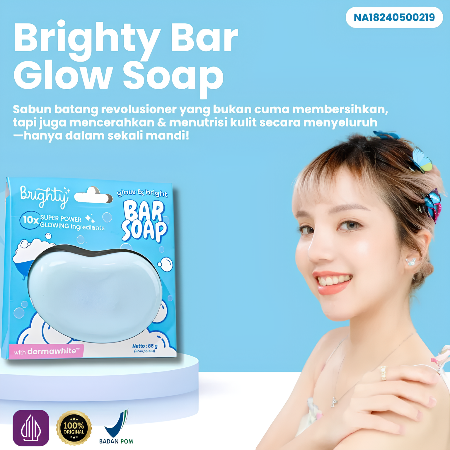 Brighty Bar Glow Soap DD77-f2 logo
