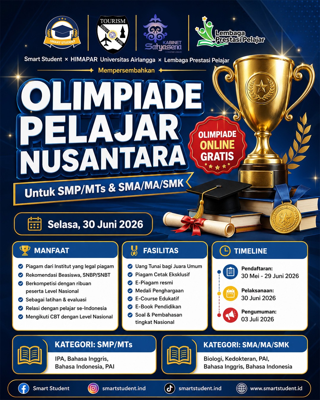 OLIMPIADE PELAJAR NUSANTARA 2026 logo