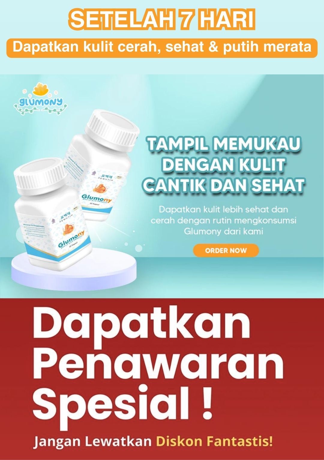 GLUMONY WHITENING logo