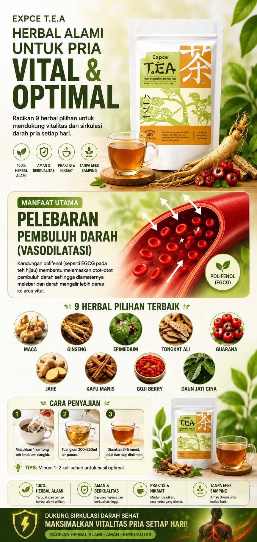Teh Herbal 9 Bahan Alami HC logo