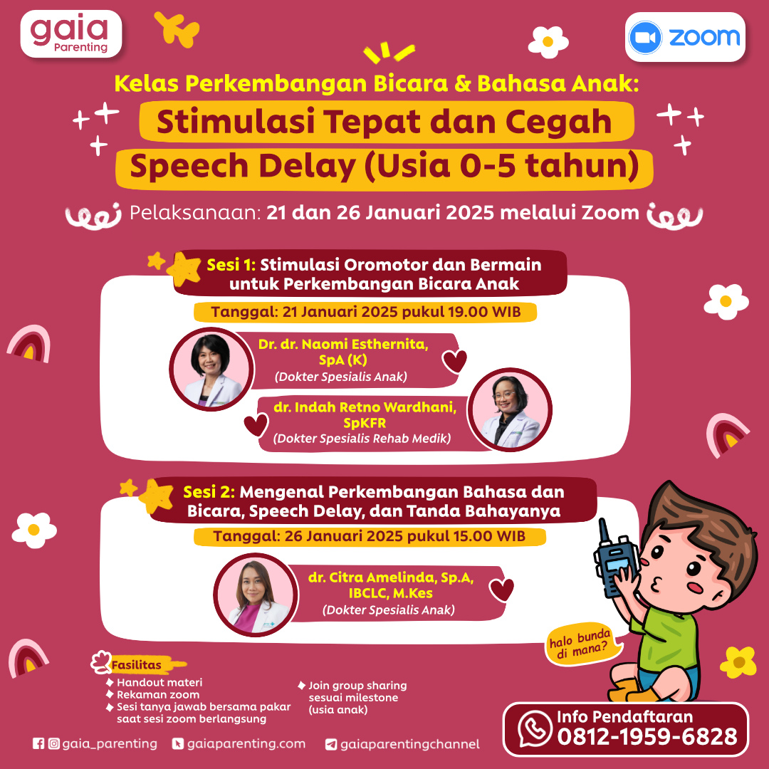 Kelas Perkembangan Bahasa dan Bicara: Stimulasi Tepat, Cegah, Kenali Gejala Speech Delay logo