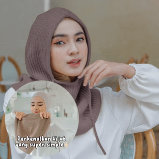 KUPLUK HIJAB RAJUT