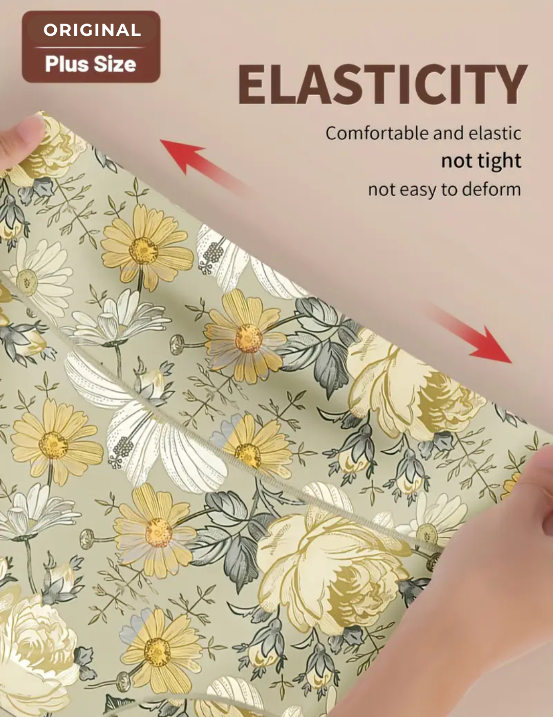 High Waist Panties Motif - Back View