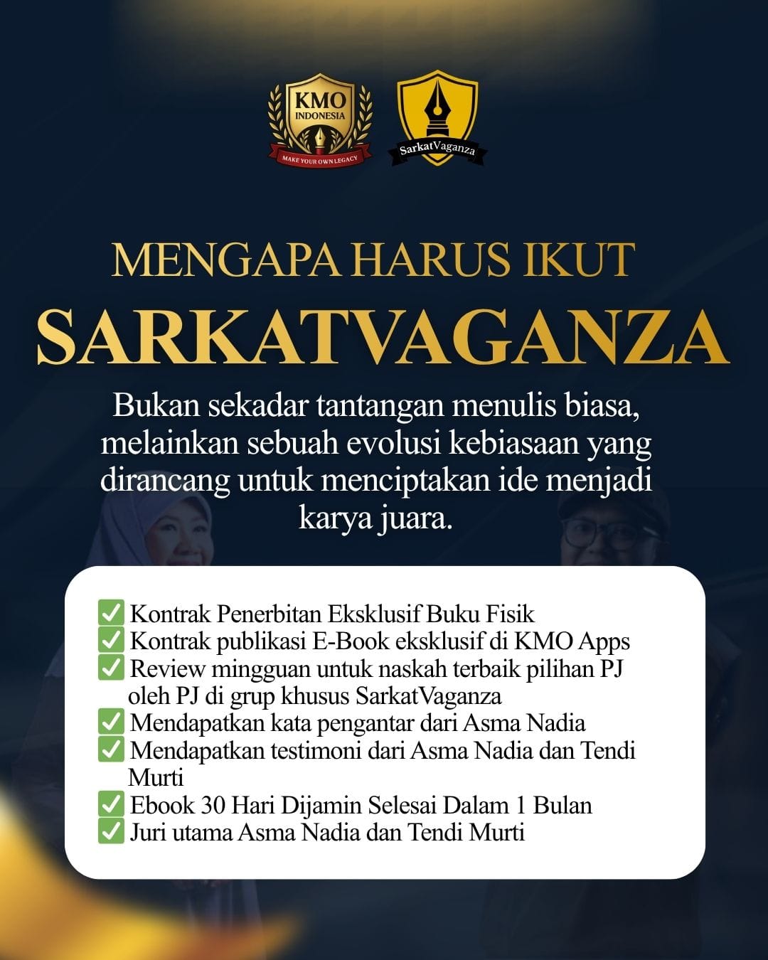 SARKATVAGANZA (Kompetisi Menulis 30 Hari: Dari Ide Menjadi Karya Juara) Iklan logo