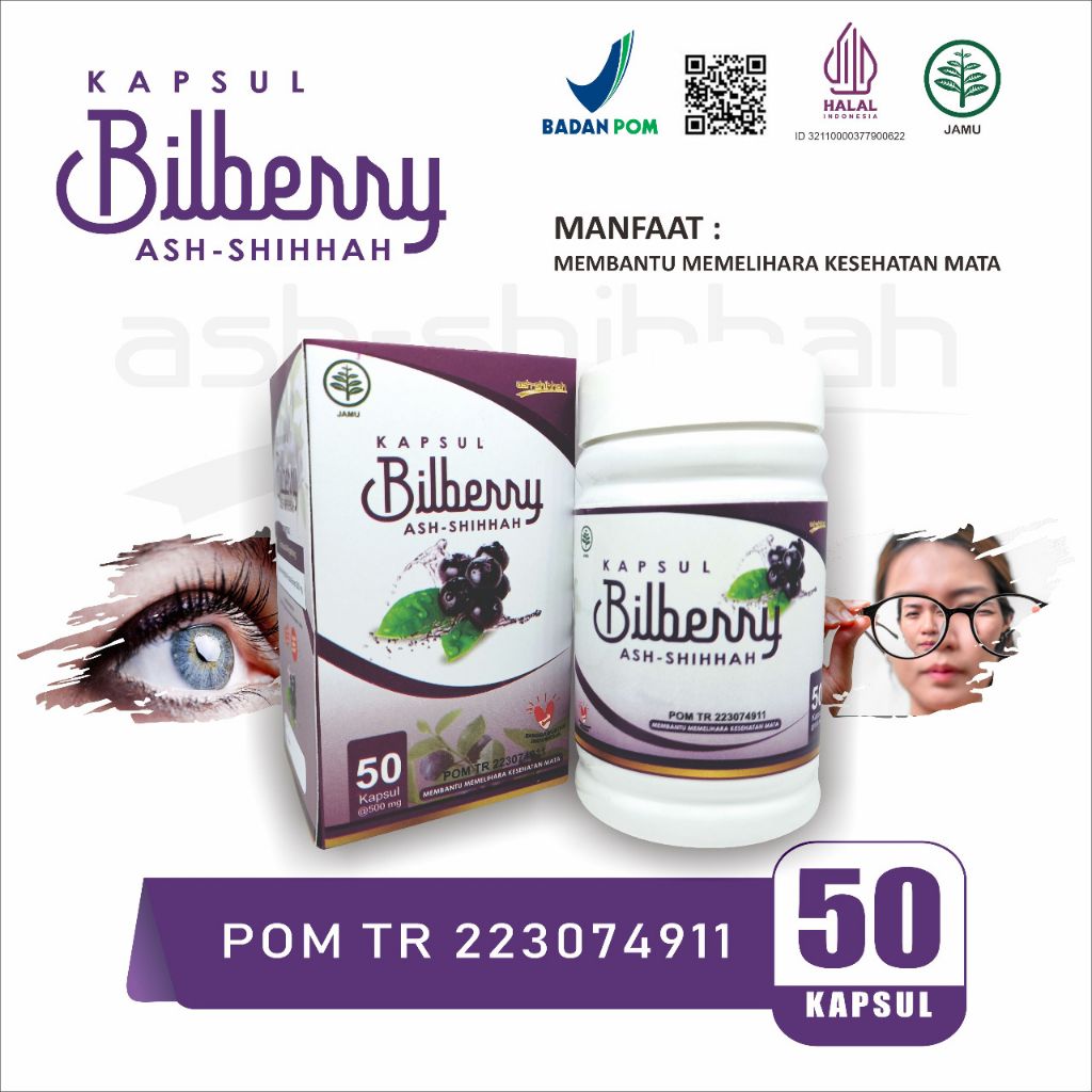 Bilberry Ash-Shihhah Kapsul Herbal logo
