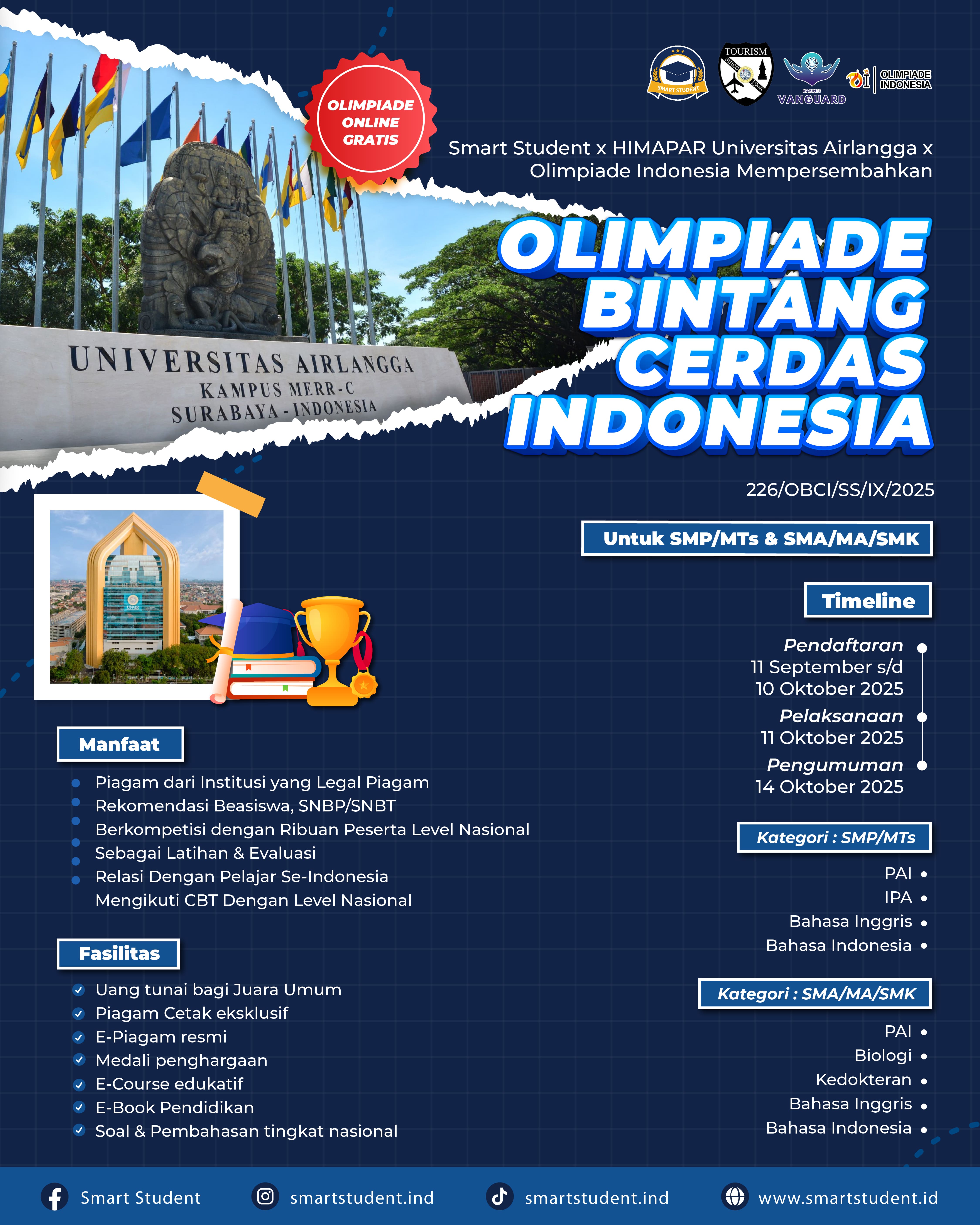 OLIMPIADE BINTANG CERDAS INDONESIA logo