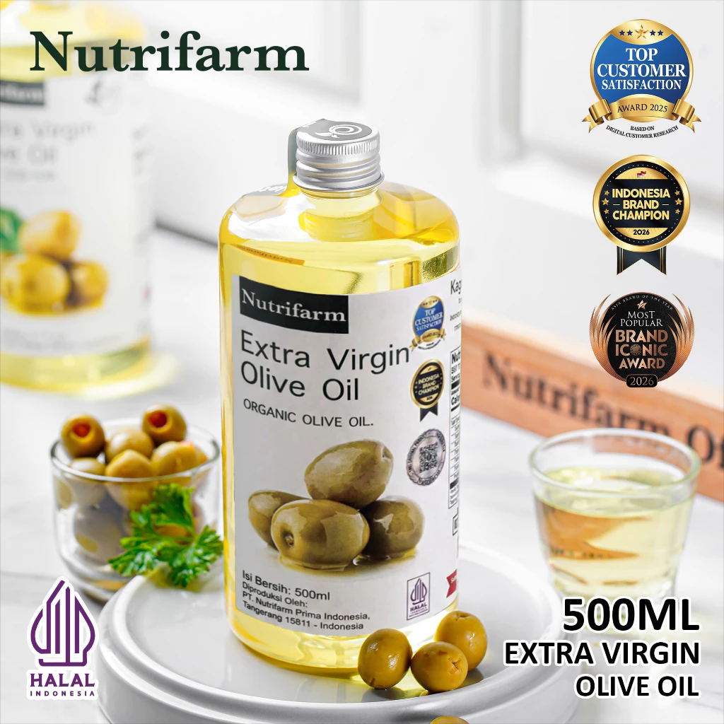 Nutrifarm Minyak Zaitun Extra Virgin Olive Oil 500ml - NEW YD logo